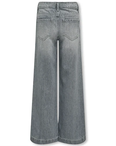 Kids Only - KOGComet Wide Leg Jeans - Medium Grey Denim